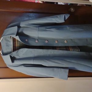FORECASTER of Boston trench coat vintage blanket lined 1960s vintage librarian